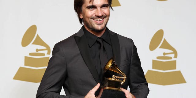 Juanes at the 55th annual Grammy Awards on Sunday, Feb. 10, 2013, in Los Angeles.