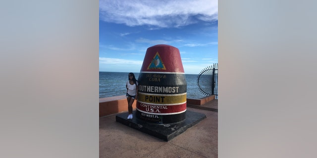 A buoy marks the southernmost point in the continental United States.