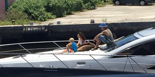 Justin Bieber spends time with Alexandra Rodriguez.