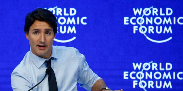 January 22, 2016. Justin Trudeau, Prime Minister of Canada attends the annual meeting of the World Economic Forum (WEF) in Davos, Switzerland.