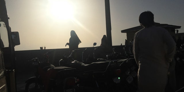 The Karachi seaside.