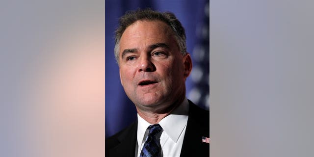 Democratic National Committee Chairman Tim Kaine make remarks at the University of Pennsylvania in Philadelphia, Wednesday, Sept. 8, 2010. Kaine was in Philadelphia to talk about the party's efforts for the upcoming midterm elections. (AP Photo/Matt Rourke)