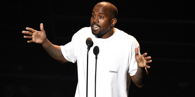 FILE - In this Aug. 28, 2016, file photo. Kanye West appears at the MTV Video Music Awards at Madison Square Garden in New York. At a Sacramento concert Saturday, Nov. 19, West told the audience he heard Beyoncé refused to perform at the MTV Video Music Awards unless she won Video of the Year over him, and also urged Jay Z to call him and not to send killers.  (Photo by Chris Pizzello/Invision/AP, File)