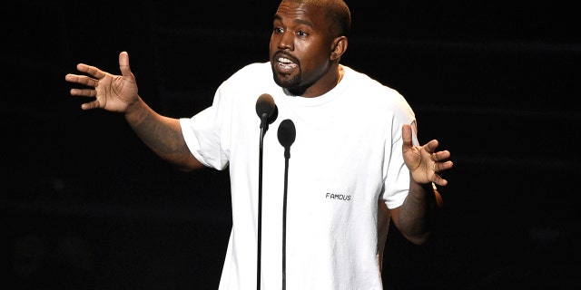 FILE - In this Aug. 28, 2016, file photo. Kanye West appears at the MTV Video Music Awards at Madison Square Garden in New York. At a Sacramento concert Saturday, Nov. 19, West told the audience he heard Beyoncé refused to perform at the MTV Video Music Awards unless she won Video of the Year over him, and also urged Jay Z to call him and not to send killers. (Photo by Chris Pizzello/Invision/AP, File)