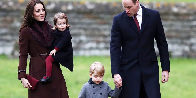 The Duchess of Cambridge (left) and Prince William (right) are already parents to Prince George, 4, and Princess Charlotte, almost 3.