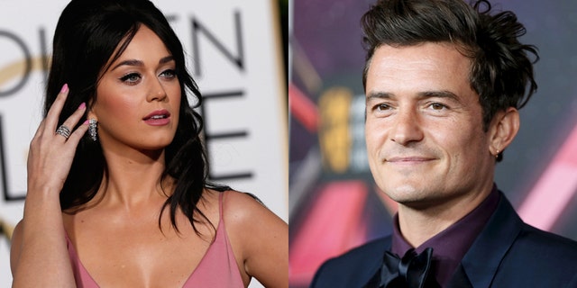 Singer Katy Perry (left) and actor Orlando Bloom.
