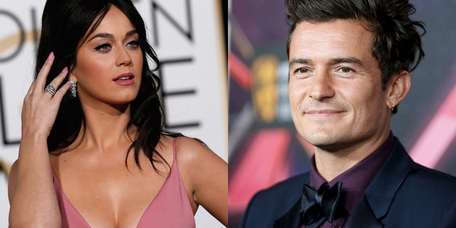 Singer Katy Perry (left) and actor Orlando Bloom.