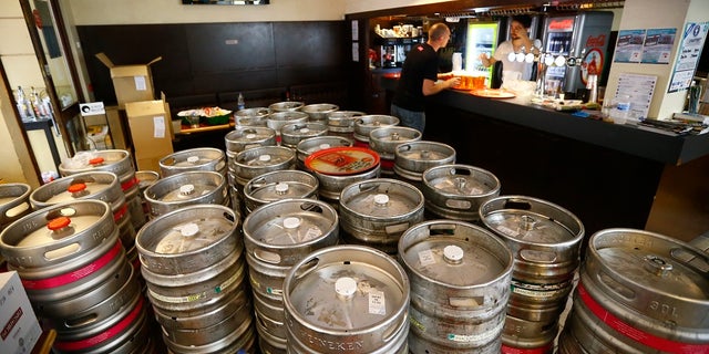 A picture of multiple kegs. Vice President Mike Pence reportedly told the college administrator where the kegs were in the fraternity house.