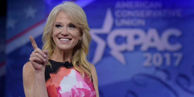 White House counselor Kellyanne Conway speaks at the Conservative Political Action Conference (CPAC) in Oxon Hill, Md., Thursday, Feb. 23, 2017. (AP Photo/Susan Walsh)