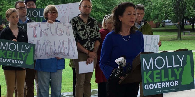 'Roe v. Wade could be threatened,' New Hampshire Democratic gubernatorial candidate Molly Kelly claims.