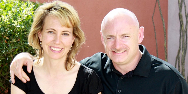 FILE: Rep. Gabrielle Giffords with her husband, NASA astronaut Mark Kelly, before the January shooting.