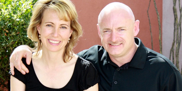 FILE: Rep. Gabrielle Giffords with her husband, NASA astronaut Mark Kelly, before the January shooting.