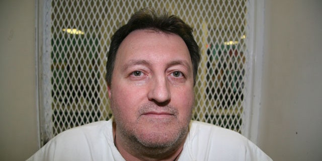 April 6, 2011: Condemned inmate Cary Kerr speaks from a visiting cage at Texas death row at the Polunsky Unit of the Texas Department of Criminal Justice in Livingston, Texas. (AP)