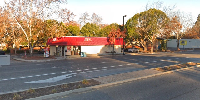 A KFC restaurant in Mountain View, Calif., where police say a homeless man forced a stranger to drive early Saturday.