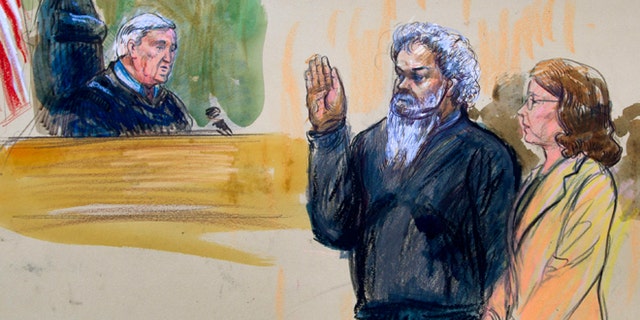 Khattala, pictured here during a 2014 hearing, faced the death penalty of convicted of the most serious charges.