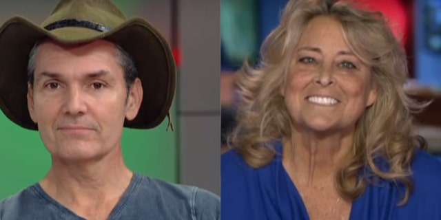Kevin Shea, left, and Lois Knudson, right, appeared on Fox and Friends in December, but did not meet in-person until Thursday.