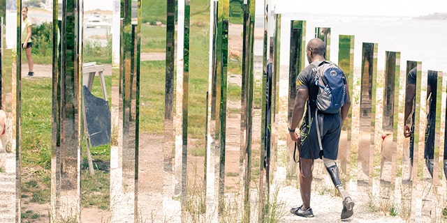 Cpl. Kionte Storey training for his climb of Mount Kilimanjaro