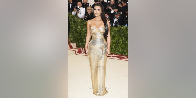 Kim Kardashian attends the 2018 Met Gala in New York City.