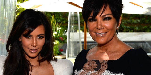 Kim Kardashian and Kris Jenner (Photo by Frazer Harrison/Getty Images)