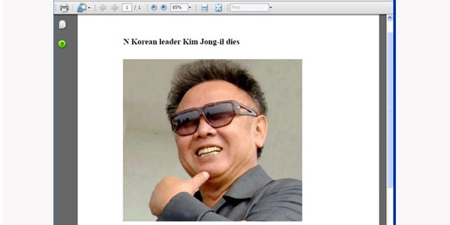 Kim Jong Il related malware has already begun to propagate the web.