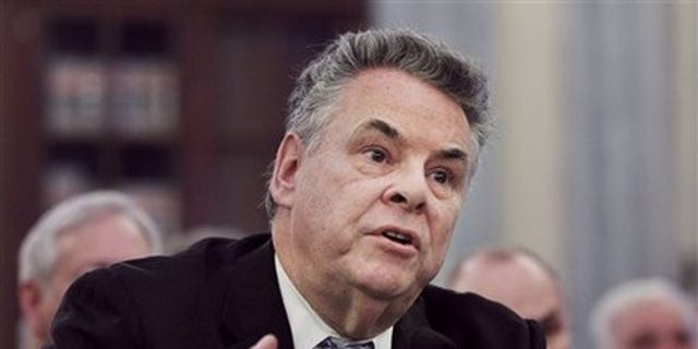 Feb. 16: House Homeland Security Committee Chairman Rep. Peter King, R-N.Y., testifies on Capitol Hill in Washington before the Senate Commerce Committee hearing on "Safeguarding Our Future: Building a Nationwide Network for First Responders."