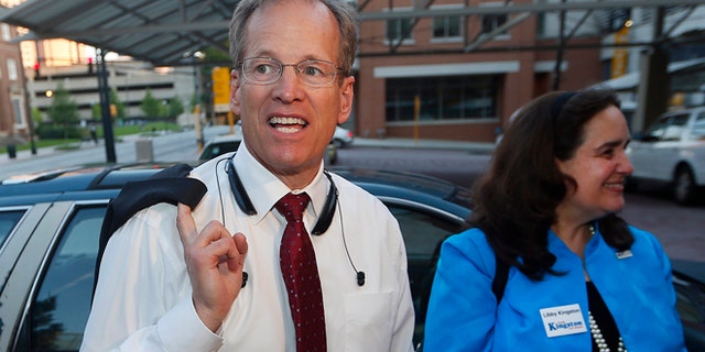 Former U.S. Rep. Jack Kingston and his wife Libby are seen in Atlanta, May 20, 2014. (Associated Press)