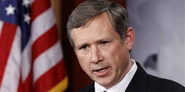 FILE: Dec. 16, 2010: Illinois GOP Sen. Mark Kirk talks to the media on Capitol Hill. in Washington
