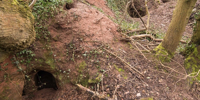 The entrance to the cave complex.
