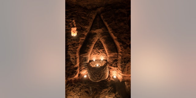 A font in the caves