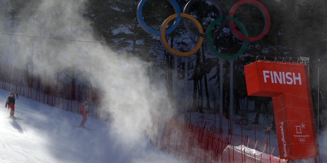 The women's giant slalom at the Winter Olympics was postponed due to high winds.