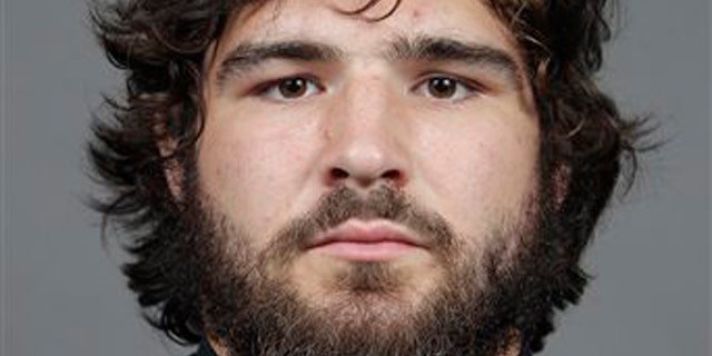 This photo shows college football player Kosta Karageorge in Columbus, Ohio.