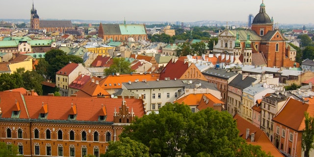 View on the Krakow city