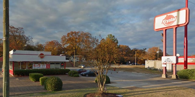 A police officer said he was denied service at a Krystal restaurant.