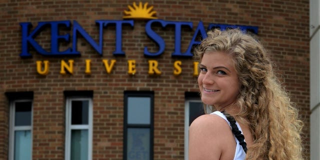 Kent State University graduate, Kaitlin Bennett, went viral for taking a parting shot at her school's anti-gun policy Sunday.