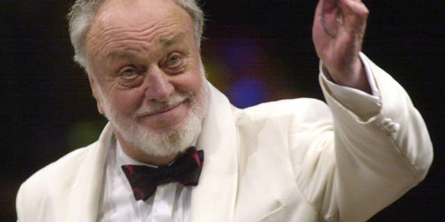 July 18, 2002. Kurt Masur, music director of the New York Philharmonic, gives his final New York performance as director at Lincoln Center.