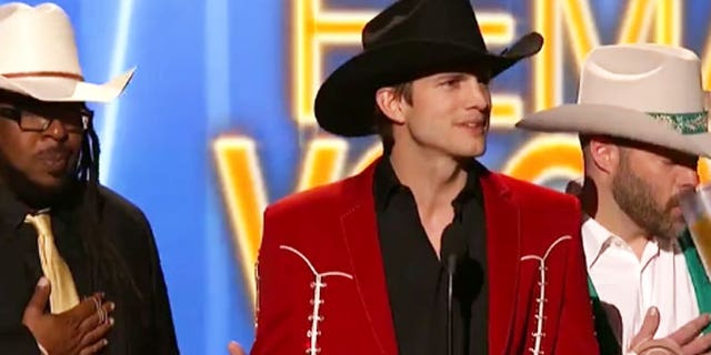 Ashton Kutcher at the 2012 ACM awards.