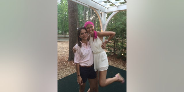Kyla poses for a photo with her nurse practitioner Christine Eaccarino.
