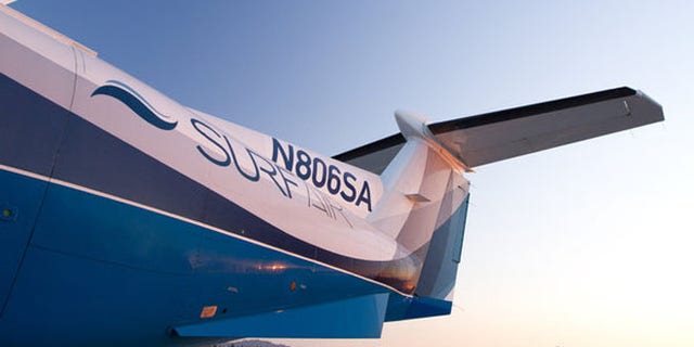 Surf Air, a Santa Monica-based membership airline, reported its first flight Wednesday.