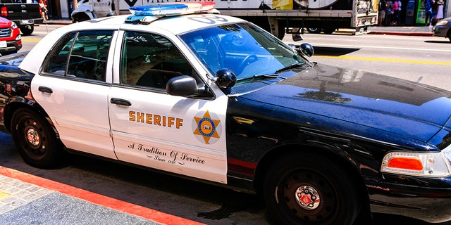 A Los Angeles County sheriff’s vehicle