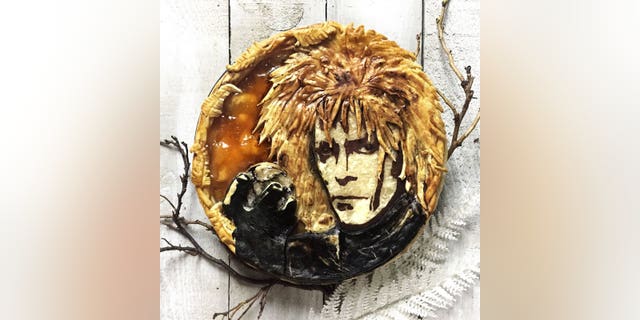 Clark-Bijon credits her successful pie creations to speed and planning. This David Bowie as the Goblin King from "Labyrinth" was suggested by an Instagram follower.