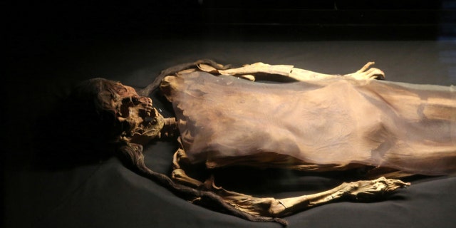 File photo: The Lady of Cao, a female mummy found at the archaeological site Huaca El Brujo, a grand pyramid of the ancient Moche pre-hispanic culture, is seen at the site museum, in Trujillo, Peru, November 4, 2016. REUTERS/Mariana Bazo
