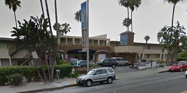 He tried the stunt at the Pacific Edge Hotel in Laguna Beach.