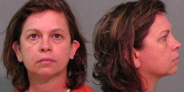 Mug shot for Lana Sue Clayton, 52, charged with killing husband with eye drops.