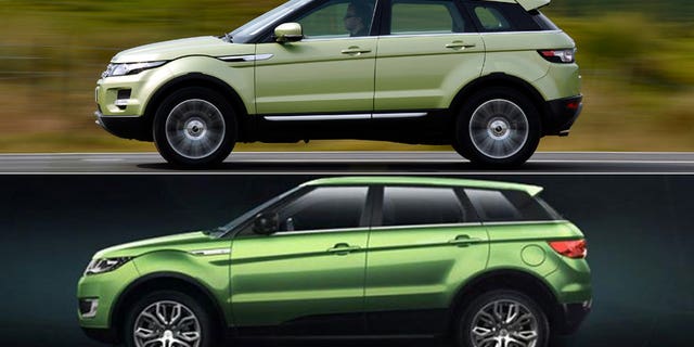 Range Rover Evoque (top)/Land Wind X7 (bottom)
