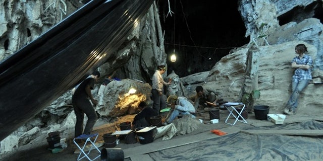 The archaeologists spent several field seasons at Lapa do Santo, excavating the burials.