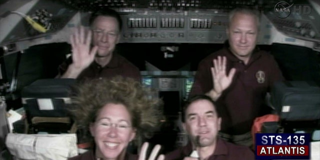 The Final Shuttle Crew (from top left to bottom right): Shuttle Commander Chris Ferguson, Pilot Doug Hurley, Specialist Sandy Magnus, Specialist Rex Walheim