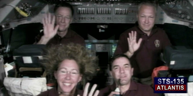 The Final Shuttle Crew (from top left to bottom right): Shuttle Commander Chris Ferguson, Pilot Doug Hurley, Specialist Sandy Magnus, Specialist Rex Walheim