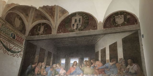 Leonardo Da Vinci's "Last Supper" is located in an old Milan convent.