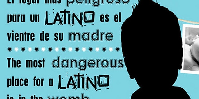 This image from the website of the Latino Partnership for Conservative Principles shows a controversial billboad that has been taken down in Los Angeles