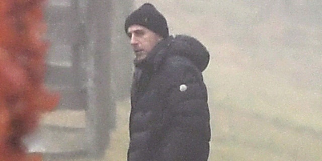 Matt Lauer spotted with estranged wife Annette Roque and their daughter on Long Island.